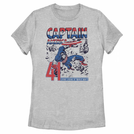 Captain America Living Legend Retro Women's T-Shirt
